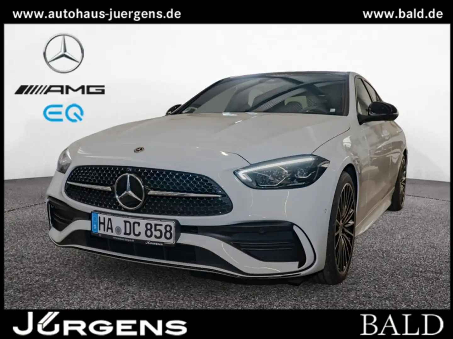 Mercedes-Benz C 180 AMG-Sport/360/Pano/AHK/Night/Distr/Memo/19 Weiß - 1