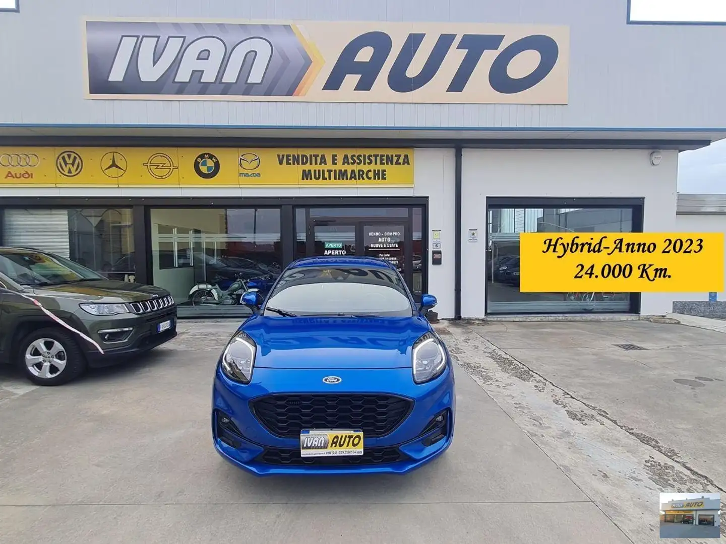 Ford Puma 1.0 Hybrid-24.000 Km-Anno 2023 Bleu - 1