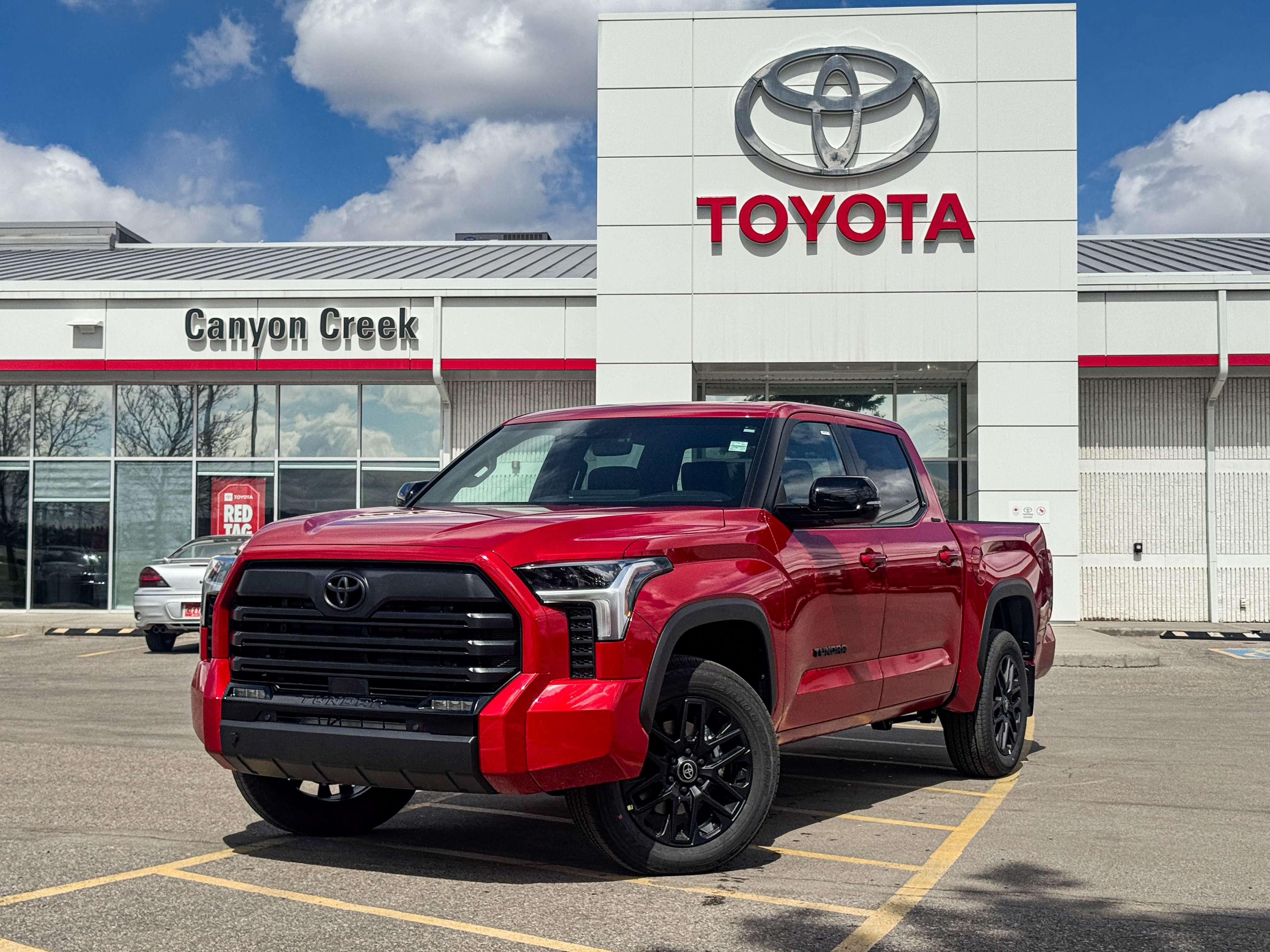 Red 2026 Toyota Tundra Pickup Truck Four-Wheel Drive Automatic