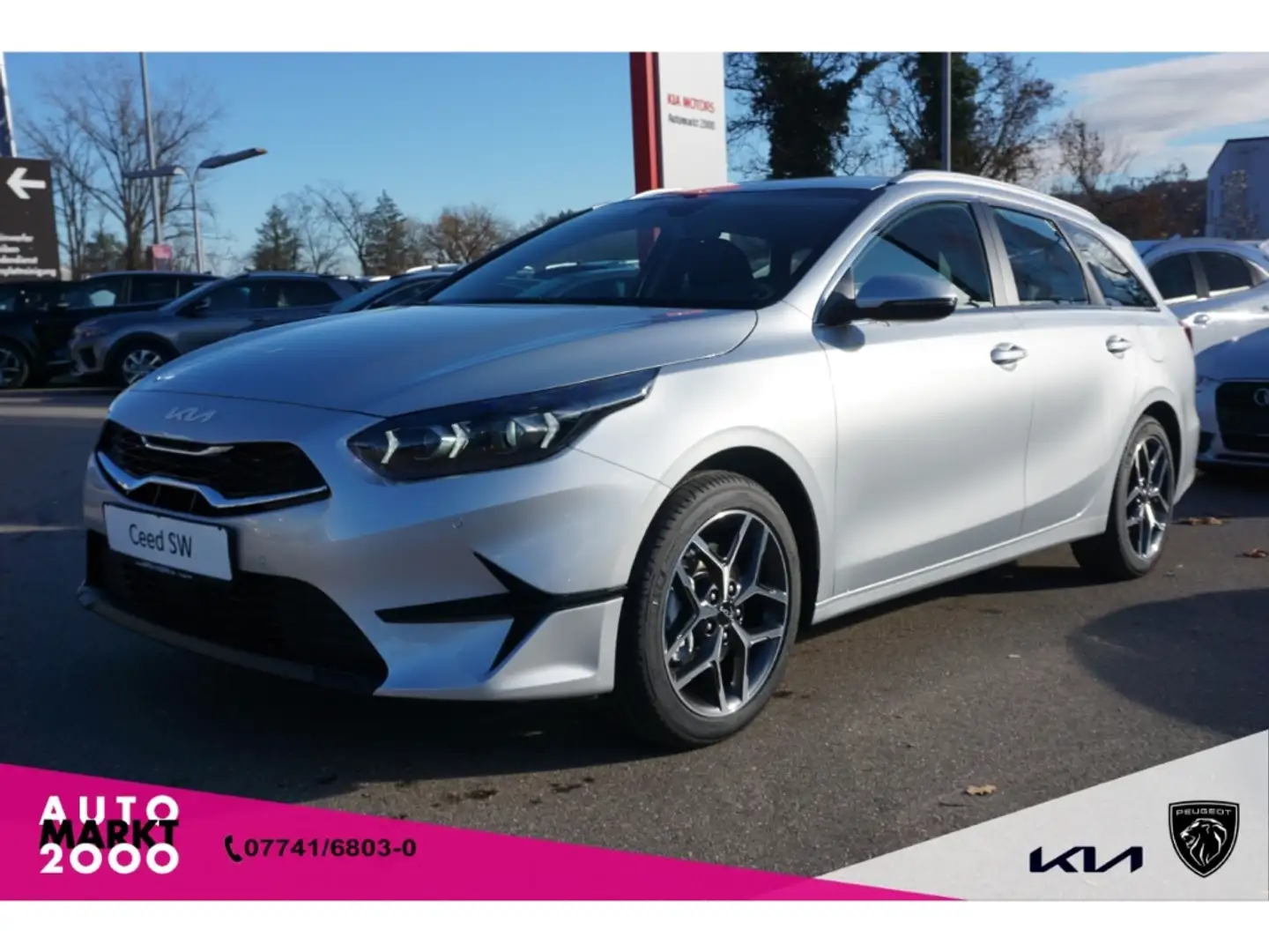 Kia Ceed SW / cee'd SW 1.5 T-GDI Spirit DCT7 Navi LED Technologie SHZ Argent - 1