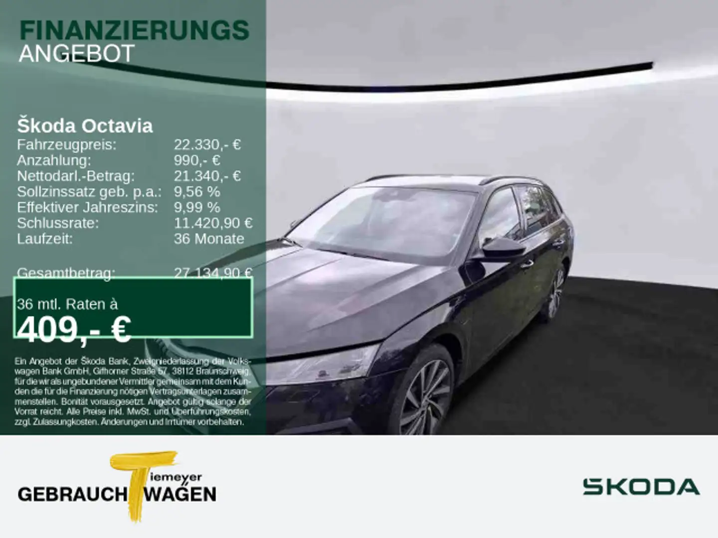 Skoda Octavia Combi iV AMBITION LM18 MATRIX NAVI KAMER Schwarz - 1