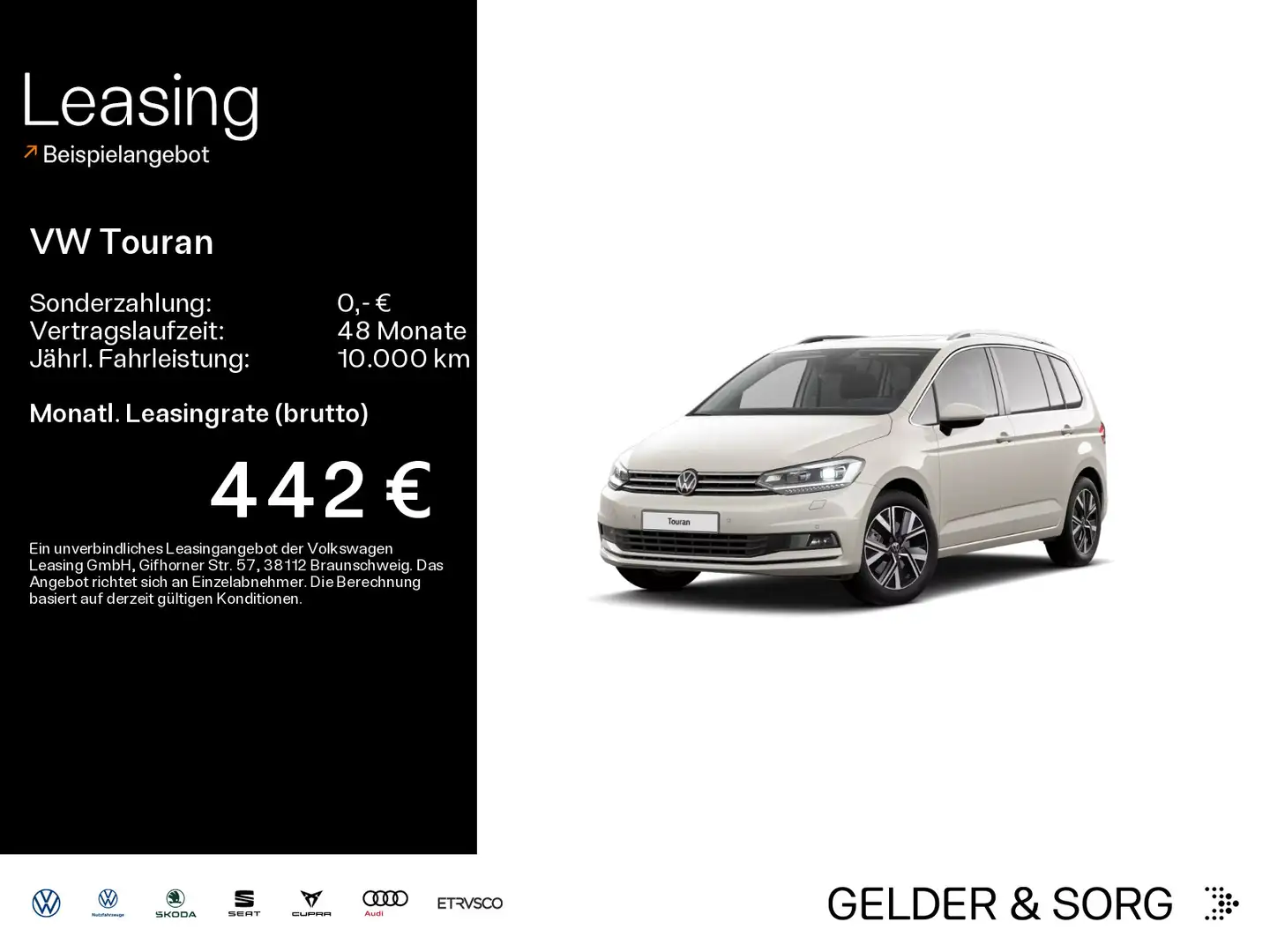 Volkswagen Touran Highline 2.0 TDI Pano*7Sitze*RFK*AHK*ACC Silber - 1