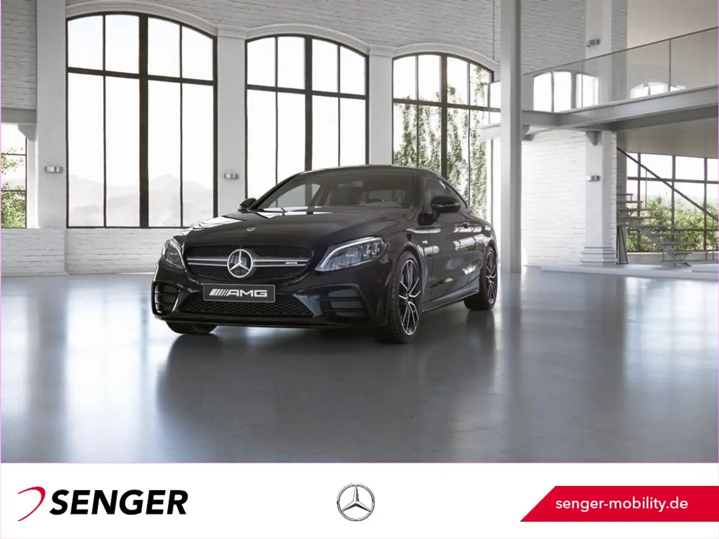 Mercedes-Benz C 43 AMG 4M Coupé Panorama Distronic Burmester Siyah - 1