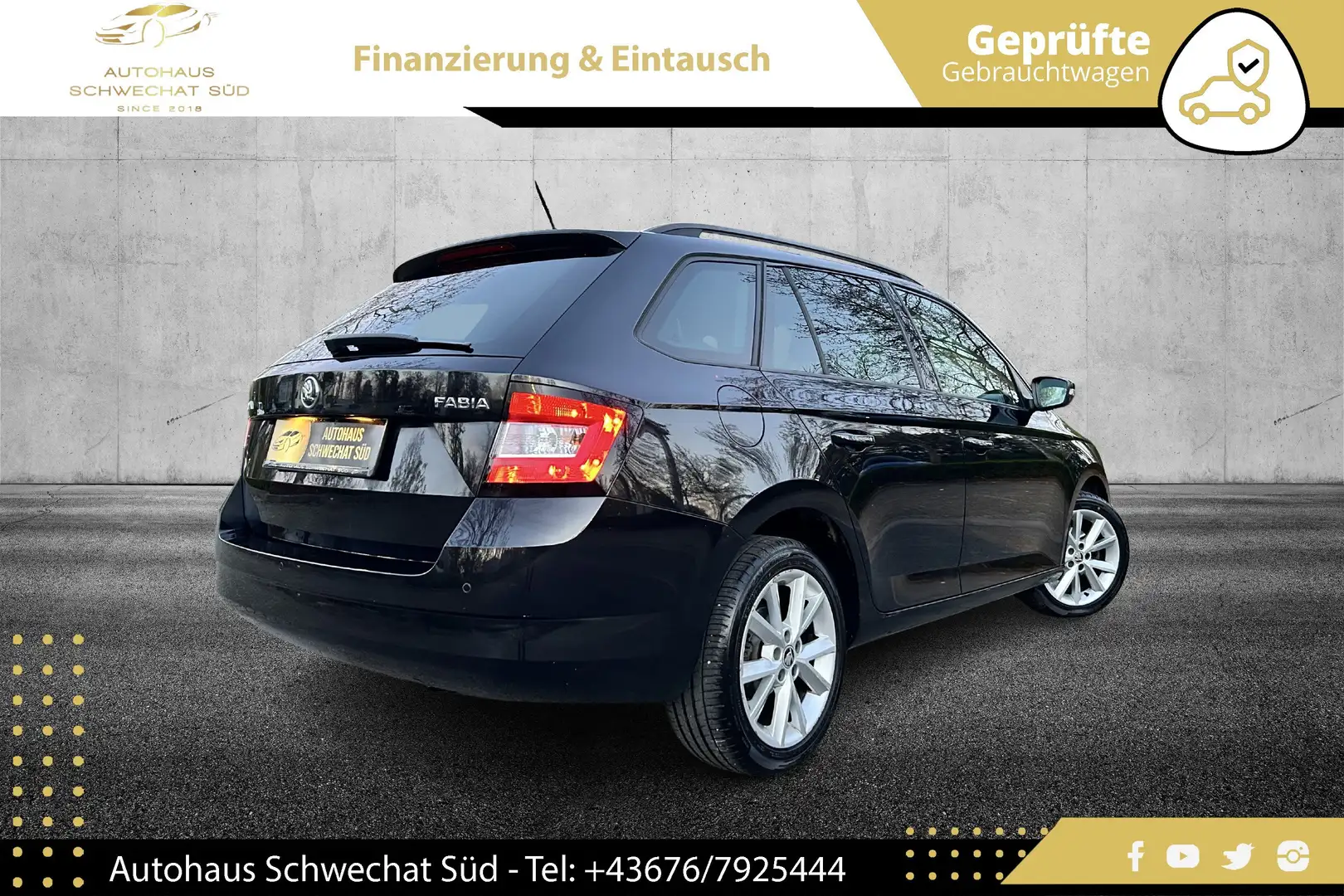 Skoda Fabia Combi Style TSI// 1.BESITZ // PICKERL+SERVICE NEU Schwarz - 2