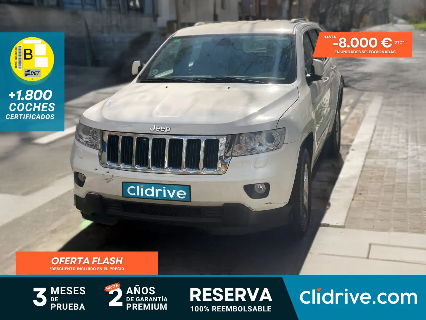 Jeep Grand Cherokee 3.0CRD Laredo 190 Aut. Blanco - 1