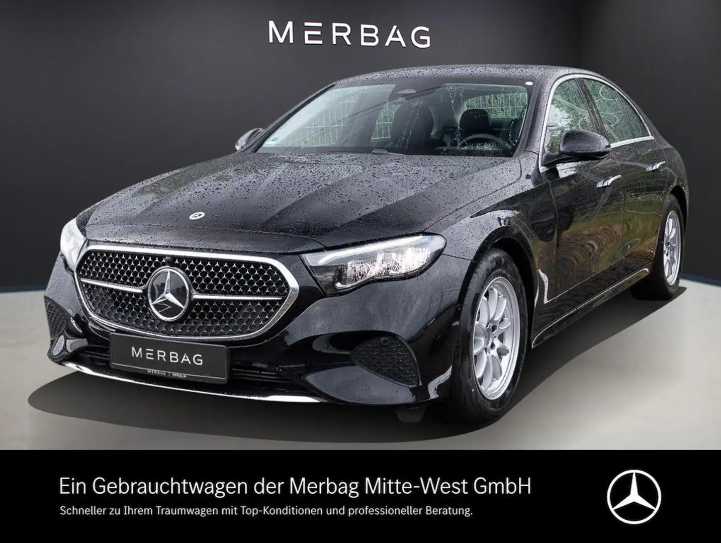 Mercedes-Benz E 200 d Limousine SpurW W-Paket 4xSHZ ParkAss. Schwarz - 1