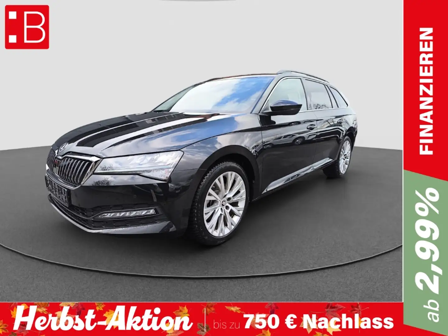 Skoda Superb Combi 1.5 TSI DSG Ambition LED NAVI ACC PDC SHZ SM Schwarz - 1