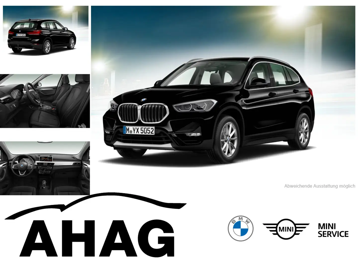 BMW X1 sDrive18i Advantage Klimaaut. AHK PDC Schwarz - 1
