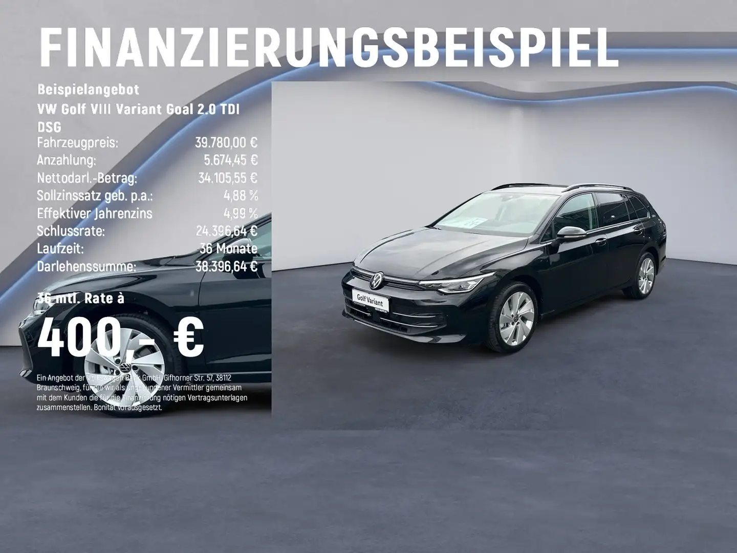 Volkswagen Golf VIII Variant Goal 2.0 TDI DSG TravelAssist Schwarz - 2