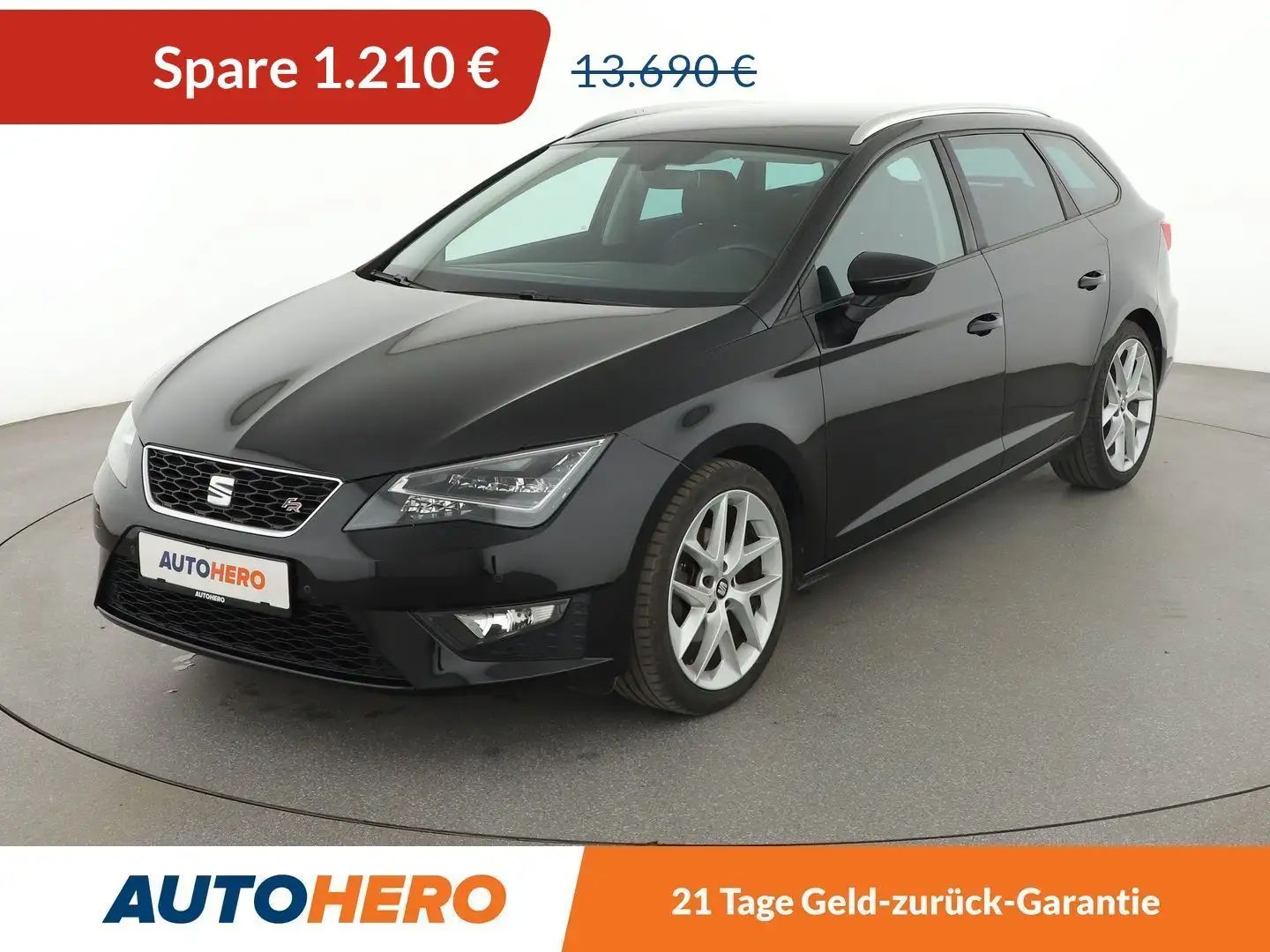 SEAT Leon 1.4 TSI FR*LED*PDC*SHZ*TEMPO*KLIMA*GARANTIE* Schwarz - 1
