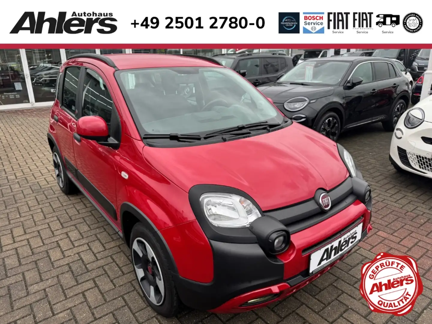 Fiat Panda Cross Red+CARPLAY+KLIMAAUTO+DAB+BLUETOOT+8FACH+ Rouge - 1