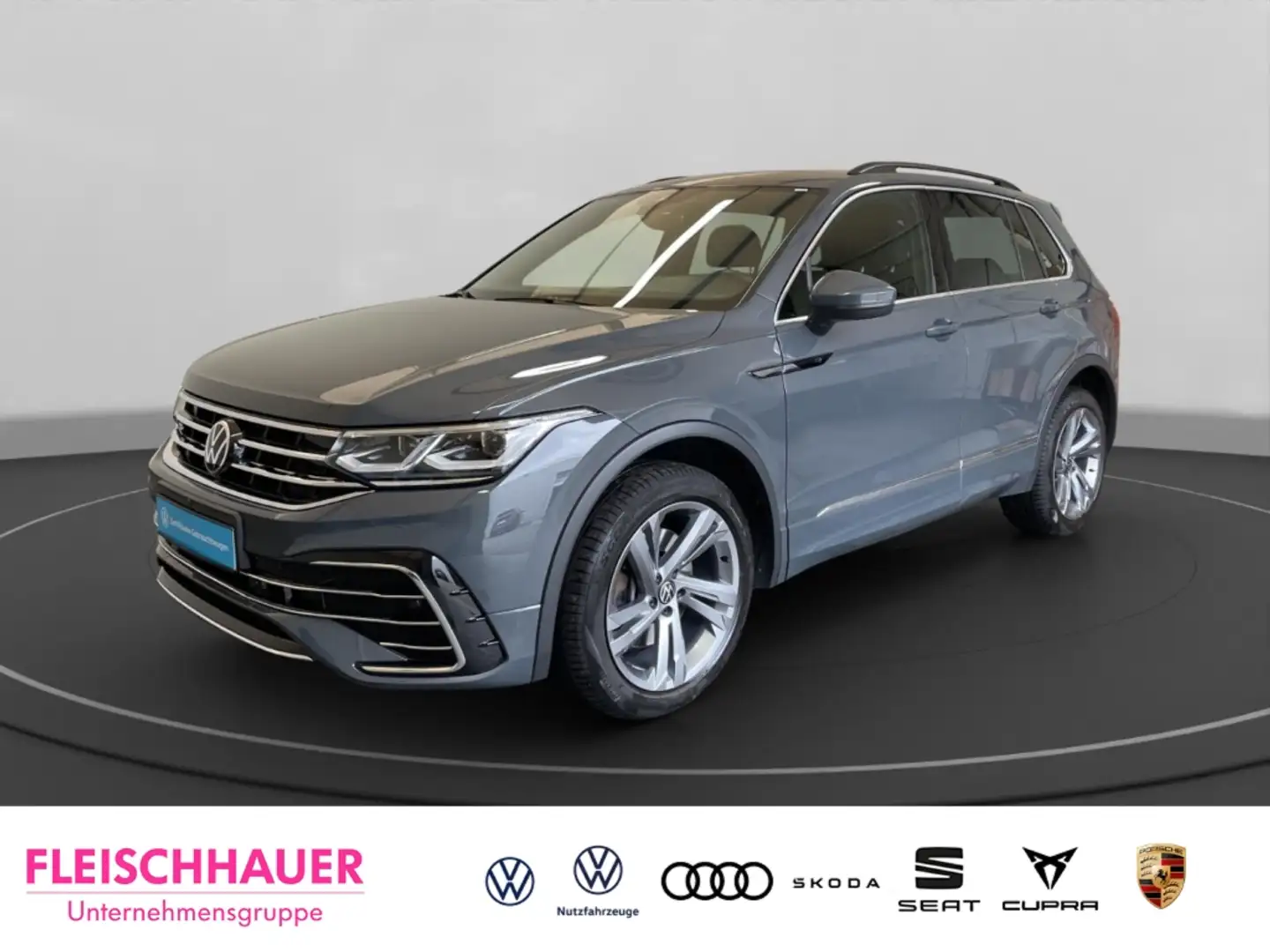 Volkswagen Tiguan R-Line 4Motion 2.0 TDI Matrix-LED AHK SHZ Kamera Gris - 1