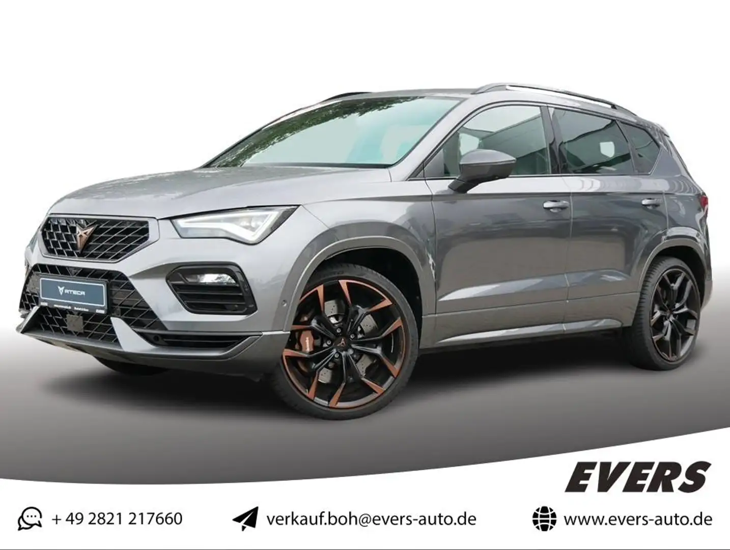 CUPRA Ateca 2.0 TSI EDITION VZ DSG 4DRIVE BREMBO+LEDER Gris - 1