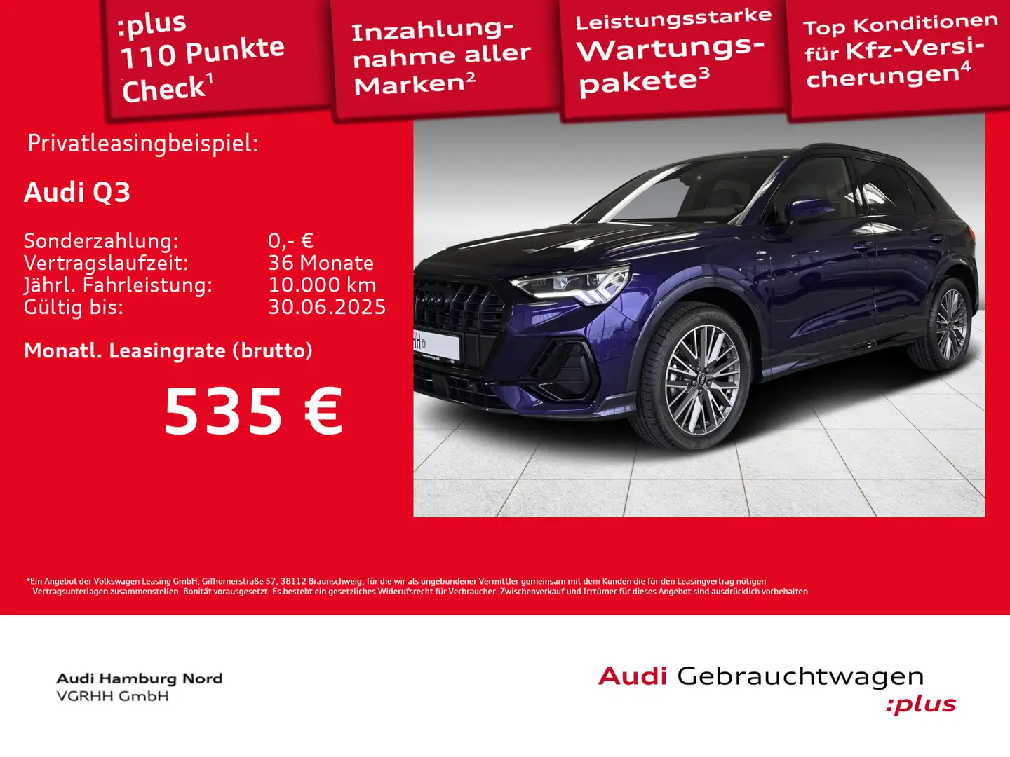 Audi Q3 35 TFSI S line S tronic Navi Sound Optik PDC Blau - 1