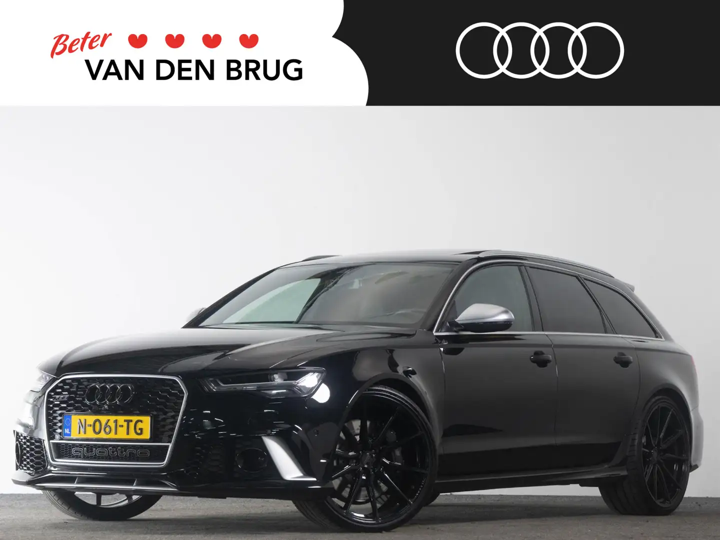 Audi RS6 Avant 4.0 TFSI 605 PK Perfomance QUATTRO | Akrapov Zwart - 1