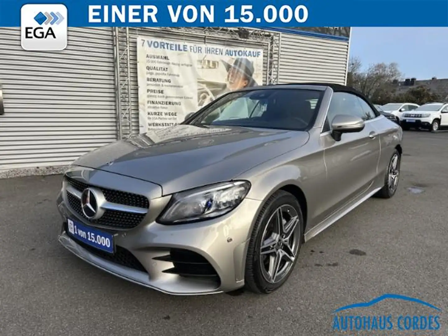 Mercedes-Benz C 200 d CABRIO AMG LINE KLIMA*LEDER*SHZG*NAVI*LED*R-CAM Beige - 1