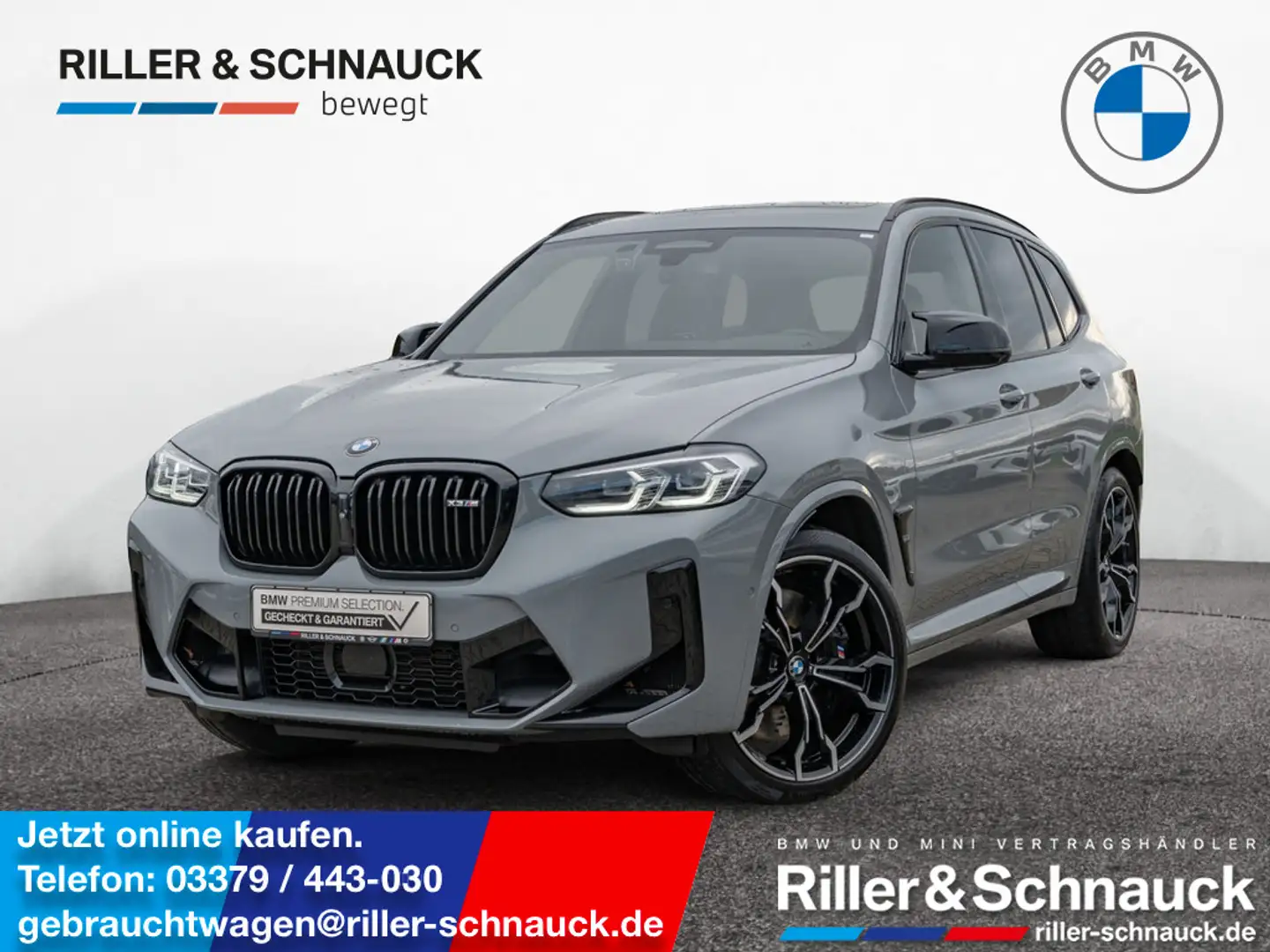 BMW X3 M Competition AHK HUD PANO SITZBELÜFTUNG Grau - 1