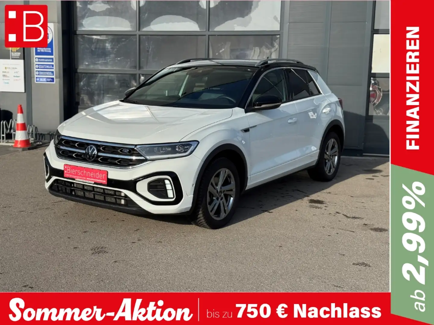 Volkswagen T-Roc 1.5 TSI R-Line LED NAVI AHK ACC BLINDSPOT PARKLENK Weiß - 1