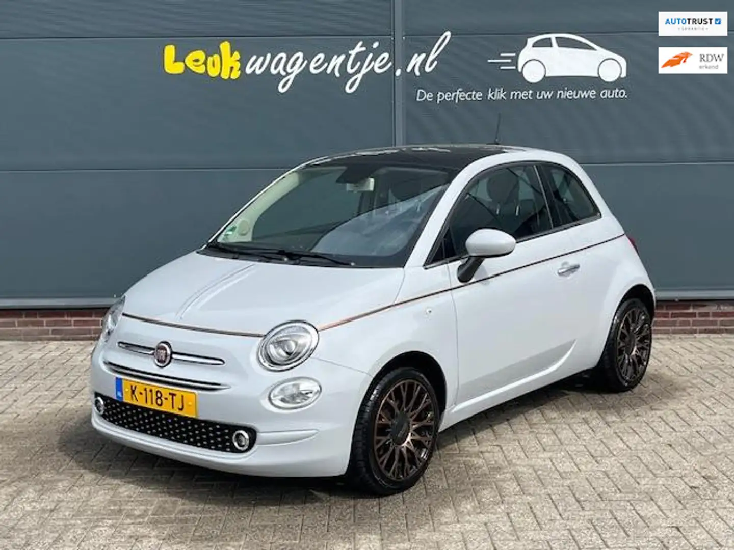 Fiat 500 1.2 Collezione *carplay *climate *16 inch *uniek Grijs - 1