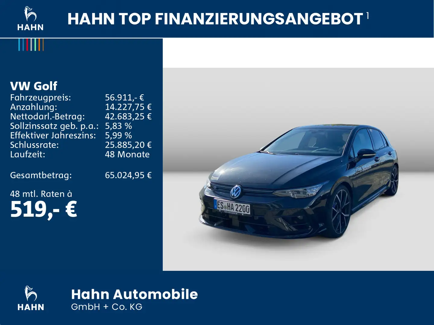 Volkswagen Golf R 2,0 TSI 4M 245 kW/333 PS AHK Black Style Noir - 2