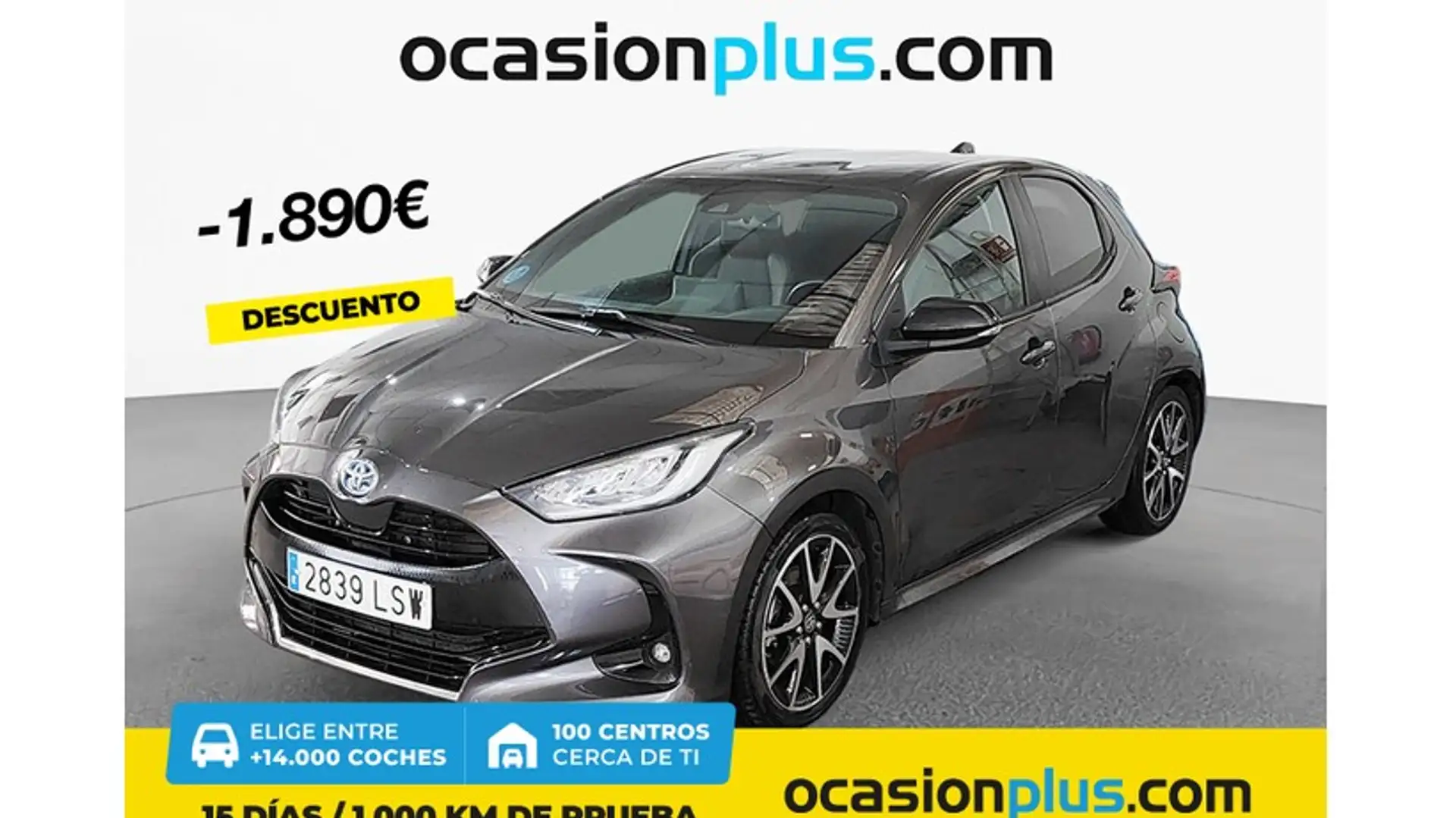 Toyota Yaris 120H 1.5 Style Gris - 1