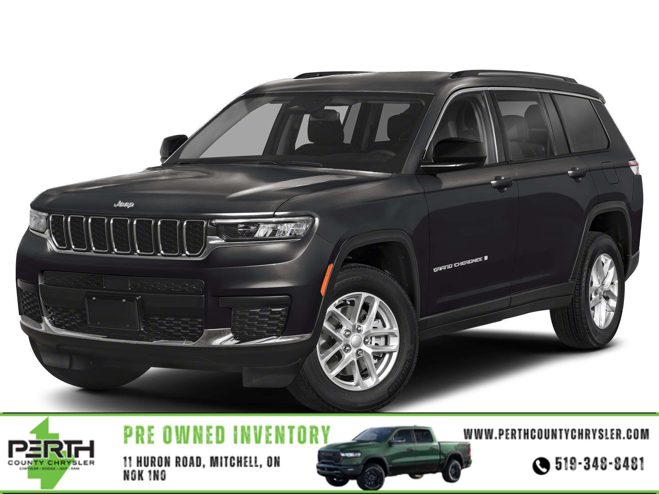 Black 2024 Jeep Grand Cherokee L SUV / Crossover Four-Wheel Drive 8-Speed Automatic