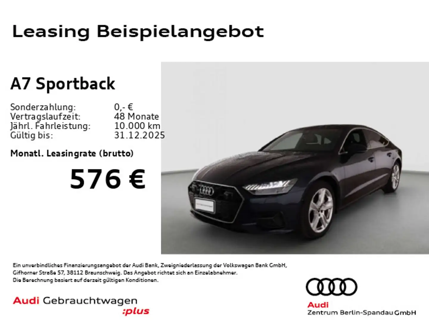 Audi A7 45 TDI qu. S tronic *PANO*HuD*AHK* Blau - 1