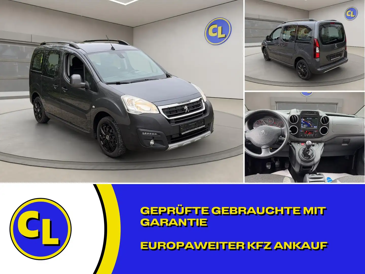 Peugeot Partner Partner Tepee BlueHDi 100 Stop Gris - 1