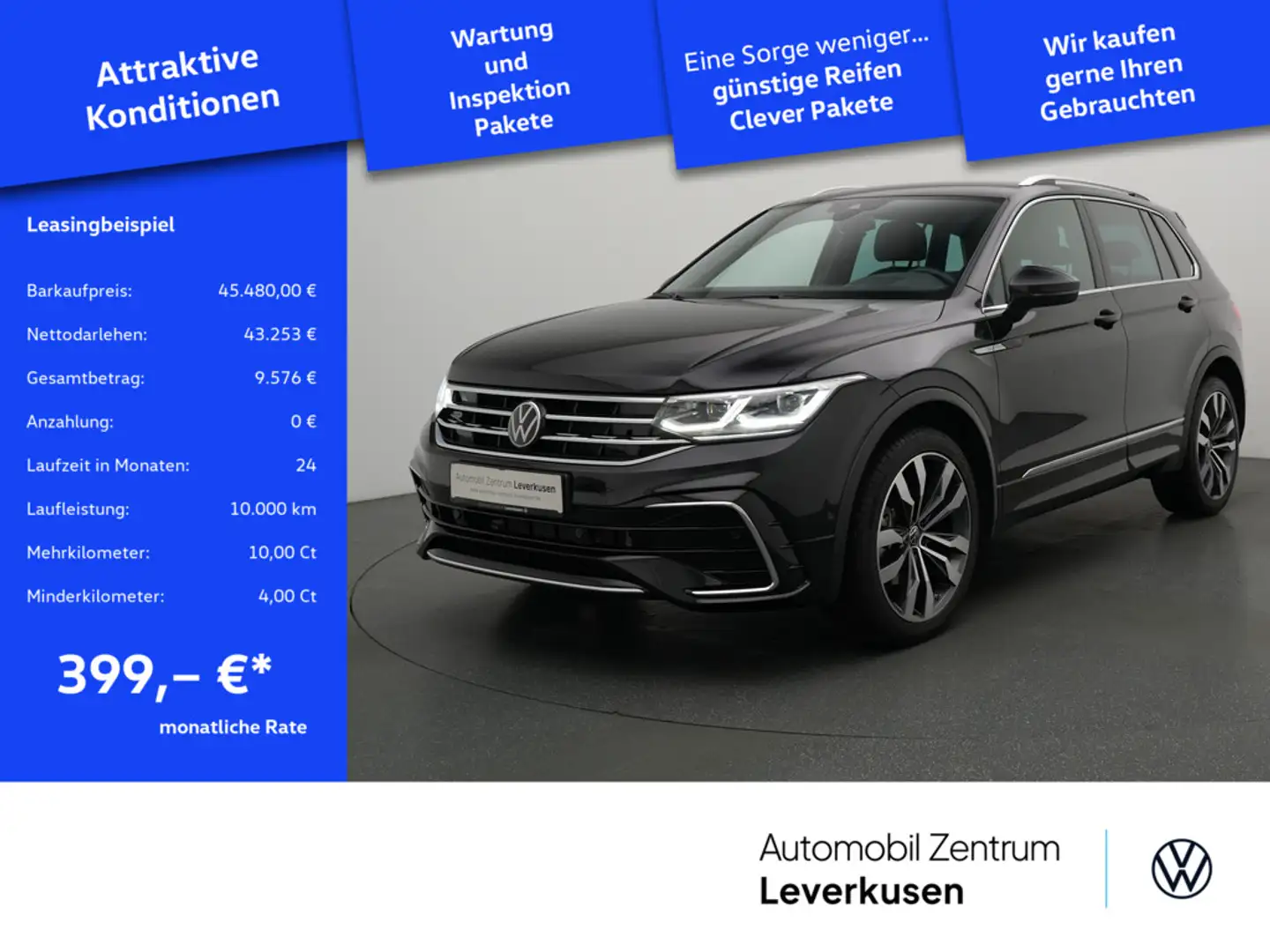 Volkswagen Tiguan R-Line 4Motion DSG DCC MEMORY NAVI ACC Schwarz - 1