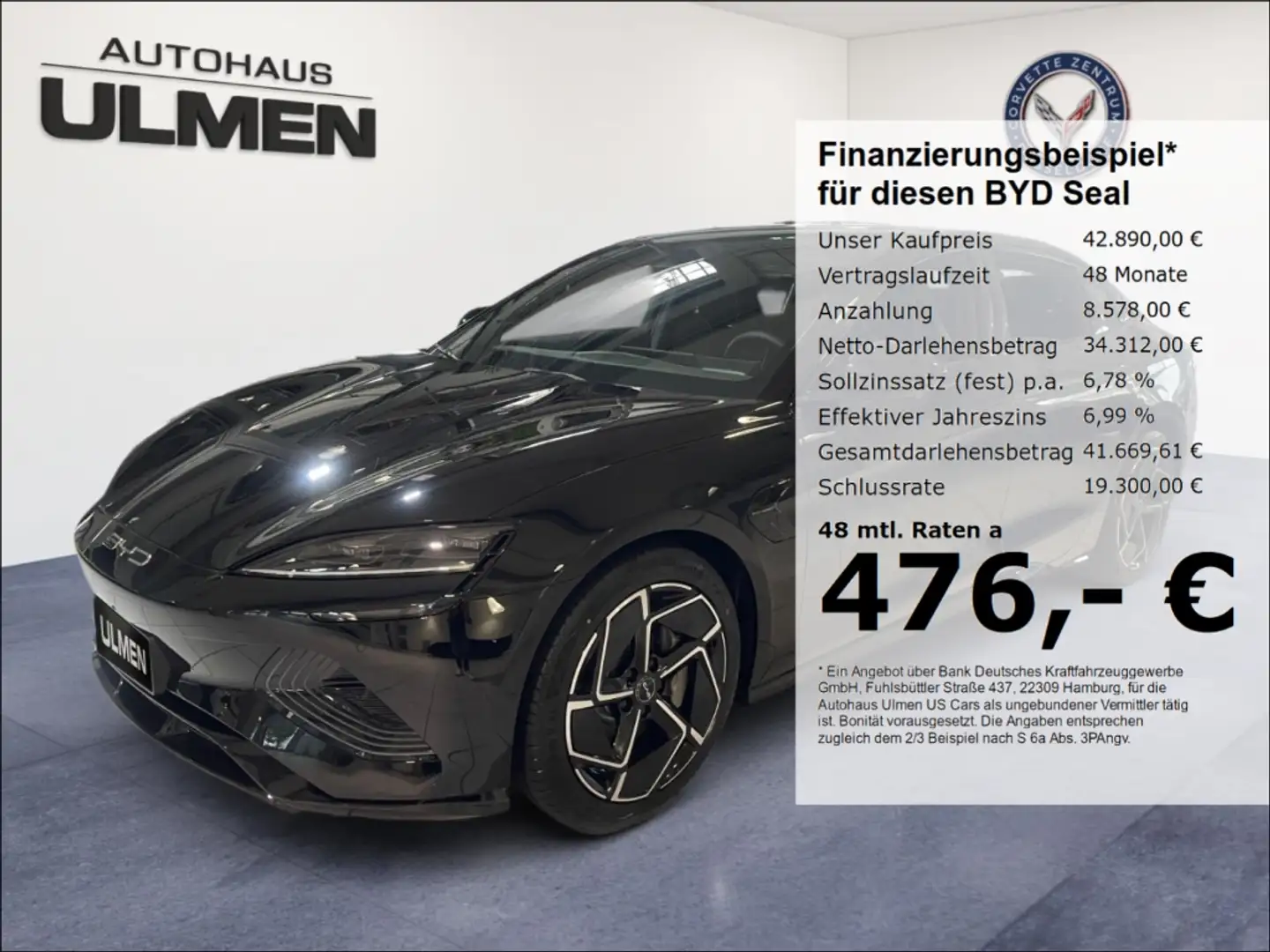 BYD Seal Design Leder Pano 360°Cam Soundsystem Voll Nero - 1