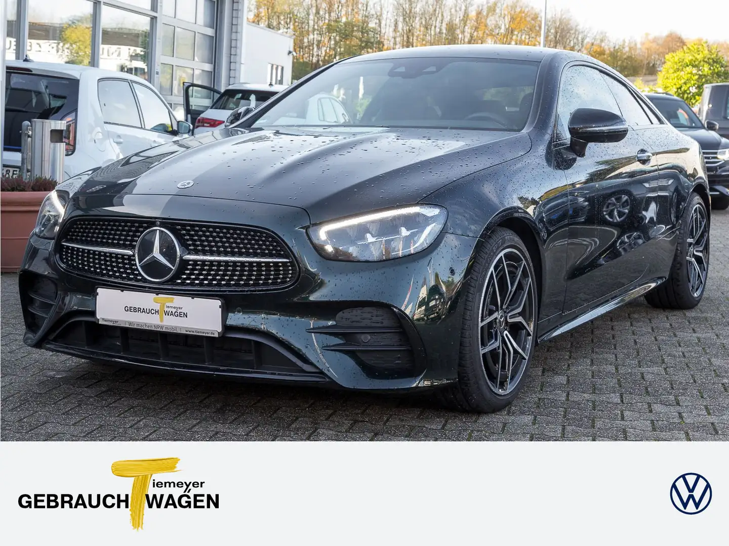Mercedes-Benz E 220 d Coupe AMG LINE BURMESTER HuD 360° KAMERA Зелений - 1