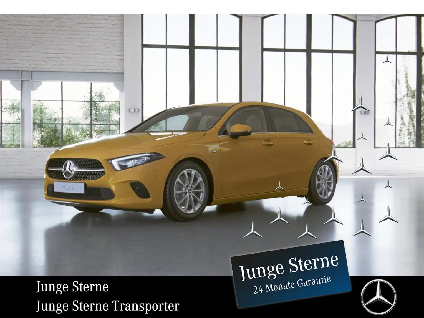 Mercedes-Benz A 250 e Kompaktlimousine *MBUX*STHZ*NAVI*LED* Jaune - 1