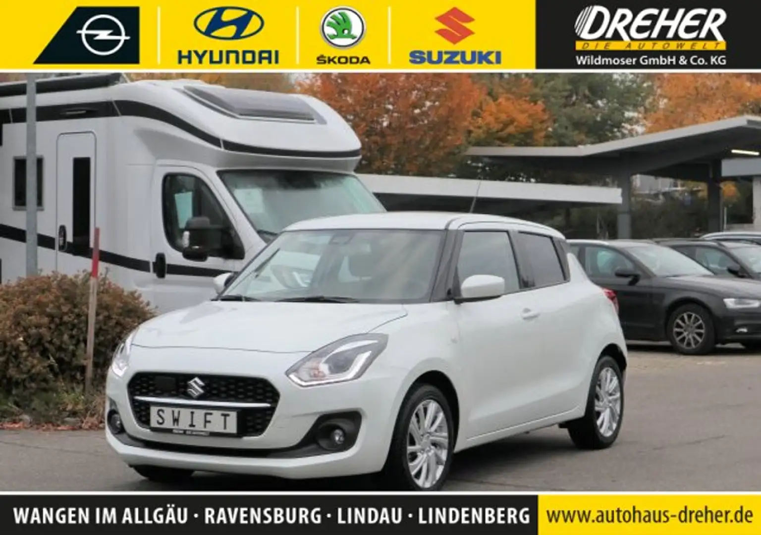 Suzuki Swift Swift Comfort 1.HAND/KLIMA/ALU/SITZHEIZ/RÜ-KAM Blanc - 1