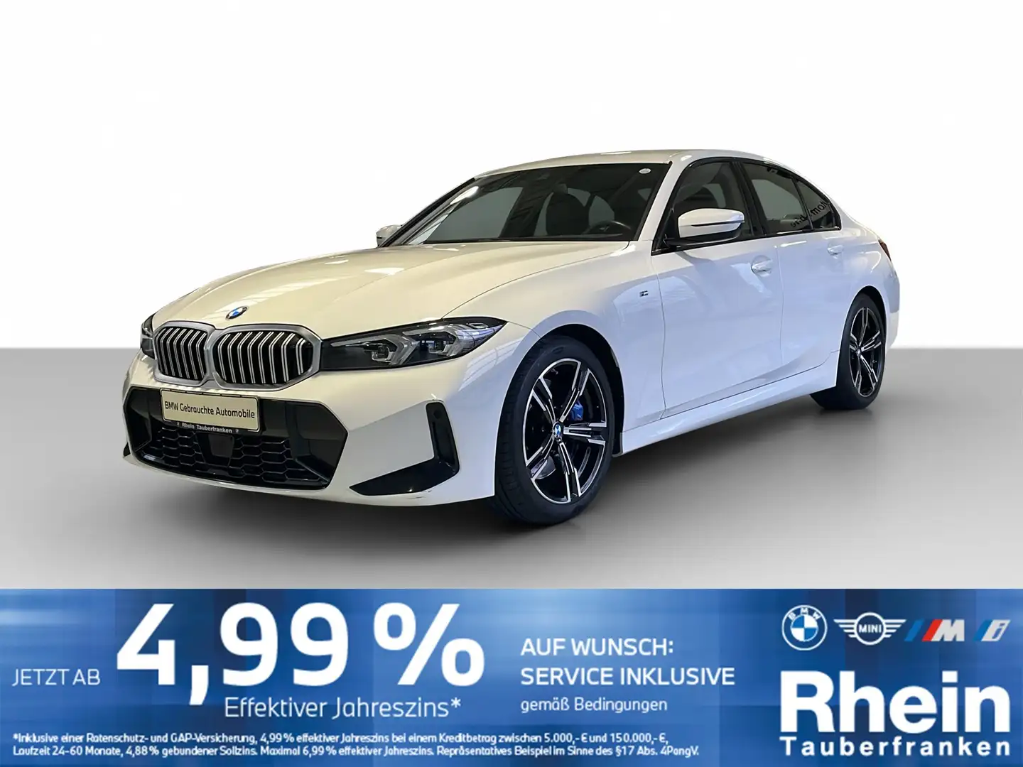 BMW 330 i Lim. M Sportpaket NaviProf*ACC*AHK*LCI* Wit - 1