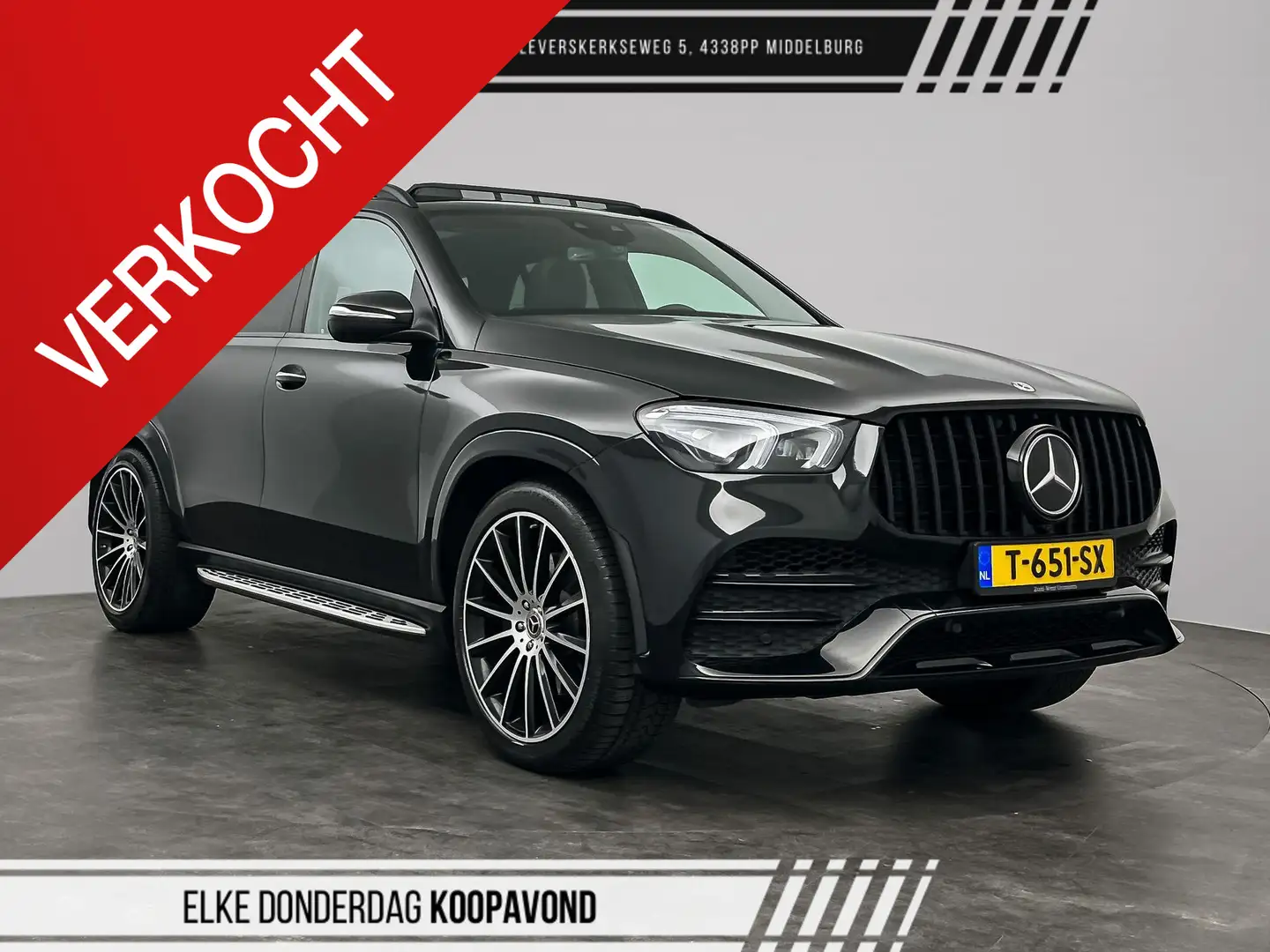 Mercedes-Benz GLE 400 d 4MATIC AMG Pano Luchtvering Burmester Noir - 1