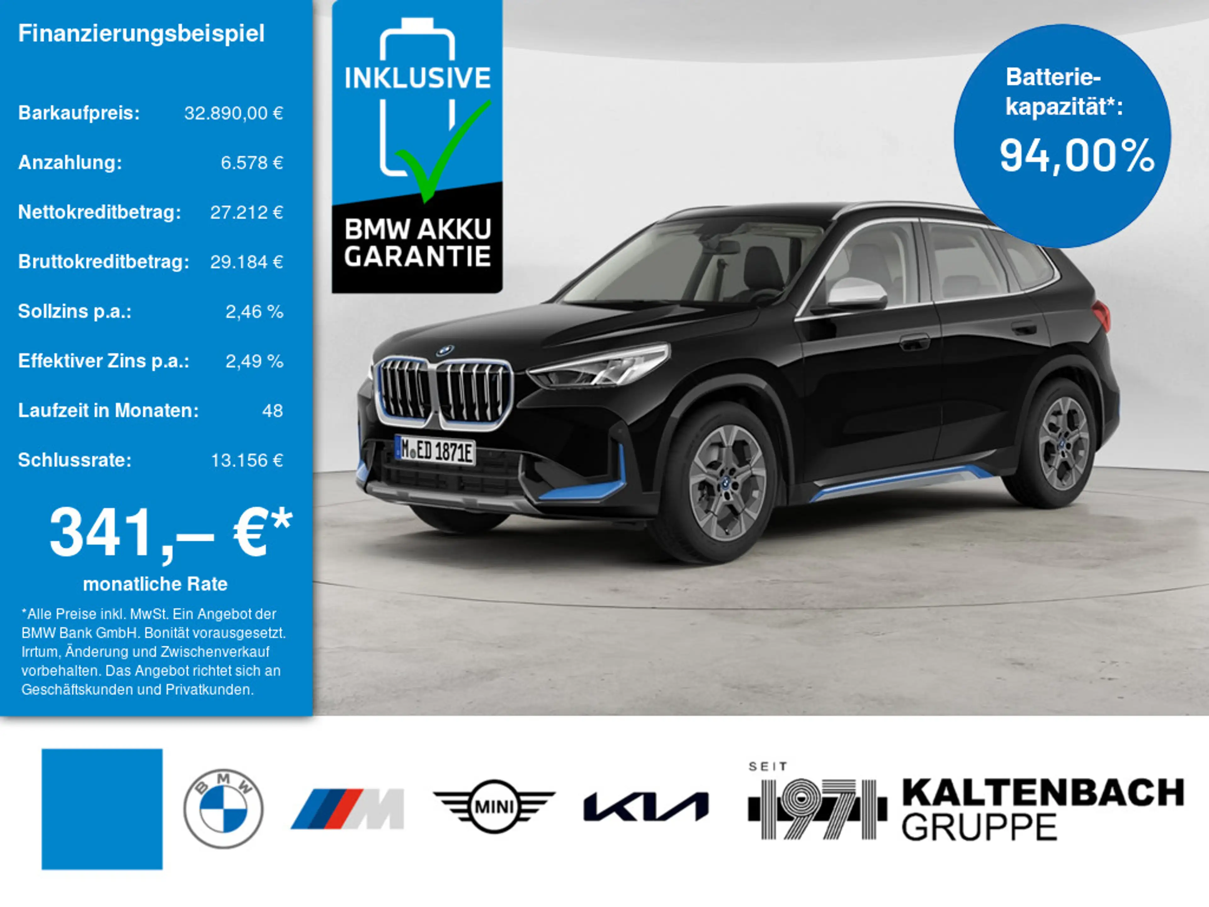BMW iX1 xDrive30 xLine AHK LED NAVI KAMERA SHZ