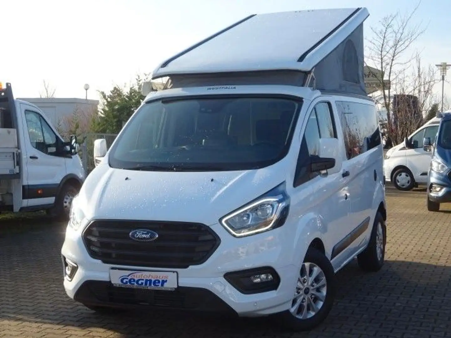 Ford Transit Custom Nugget L1 185PS Aut. Aufstelldach ACC Navi AHK Weiß - 2
