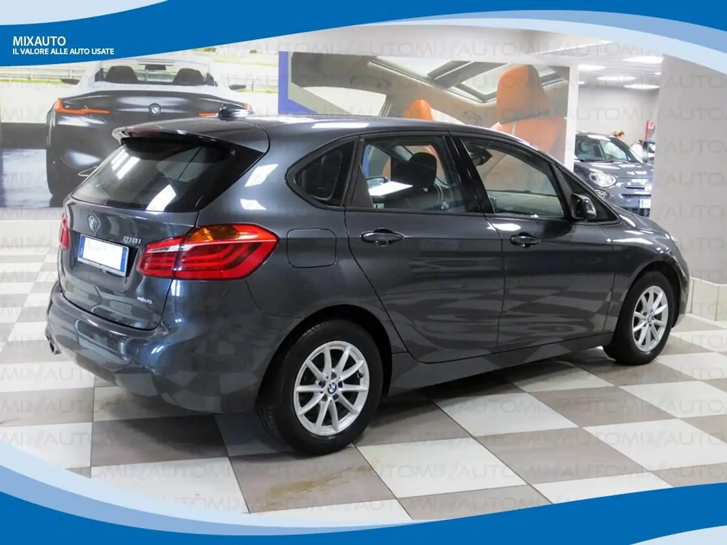 BMW 218 i Active Tourer Business EU6D-Temp Grigio - 2