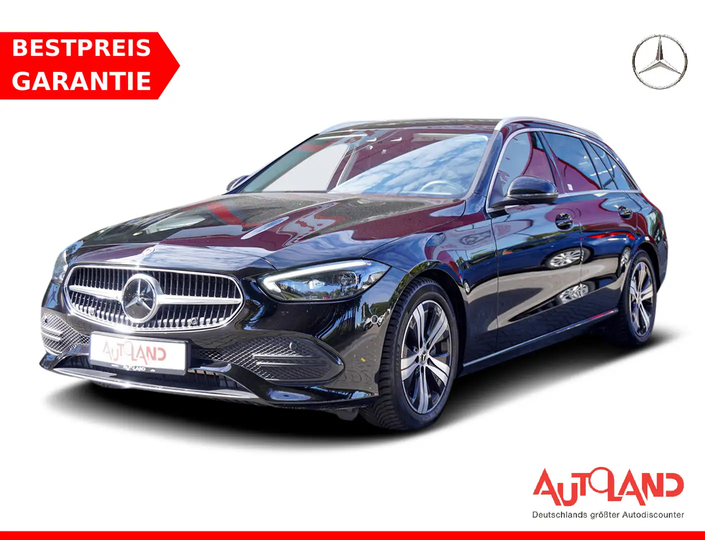 Mercedes-Benz C 160 C220 T-Modell d Avantgarde LED Navi Kamera AHK Noir - 1