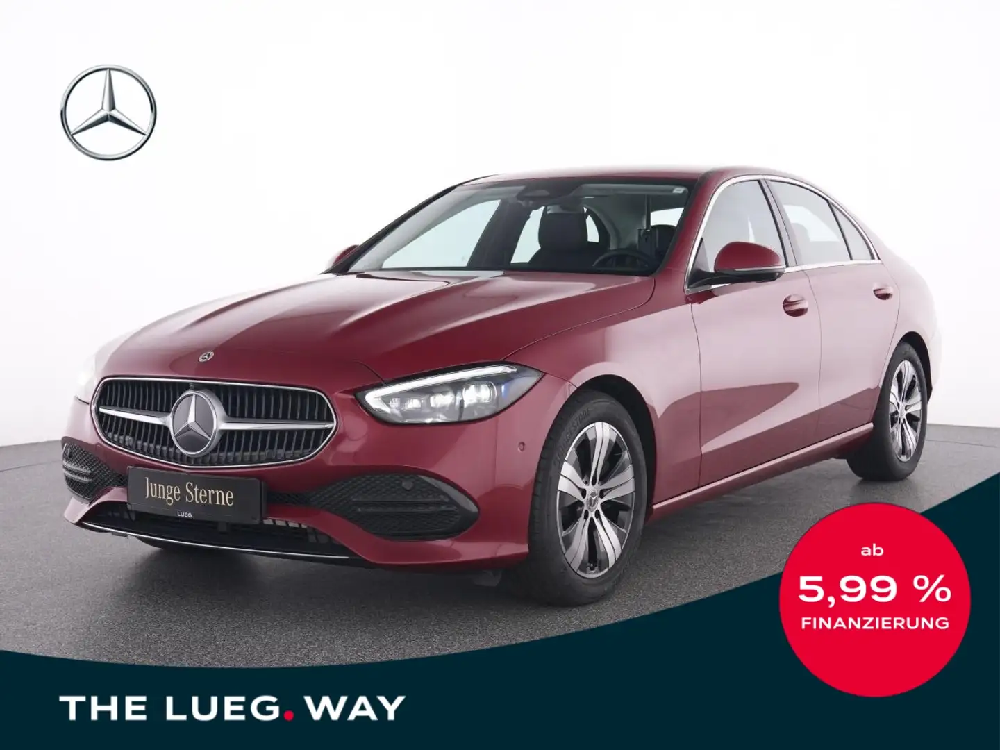 Mercedes-Benz C 220 d Avantgarde+DLight+360°+Totw+PTS+SpurAssi Rouge - 1