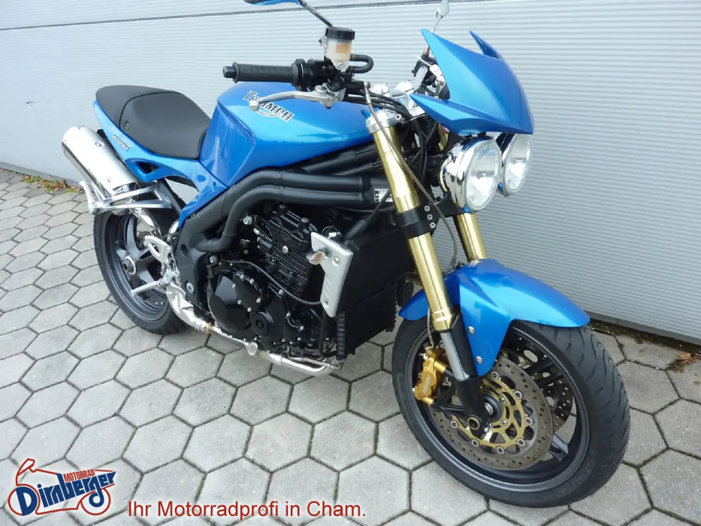 Triumph Speed Triple 1050 aus Frauenhand TOP Zustand Blau - 2