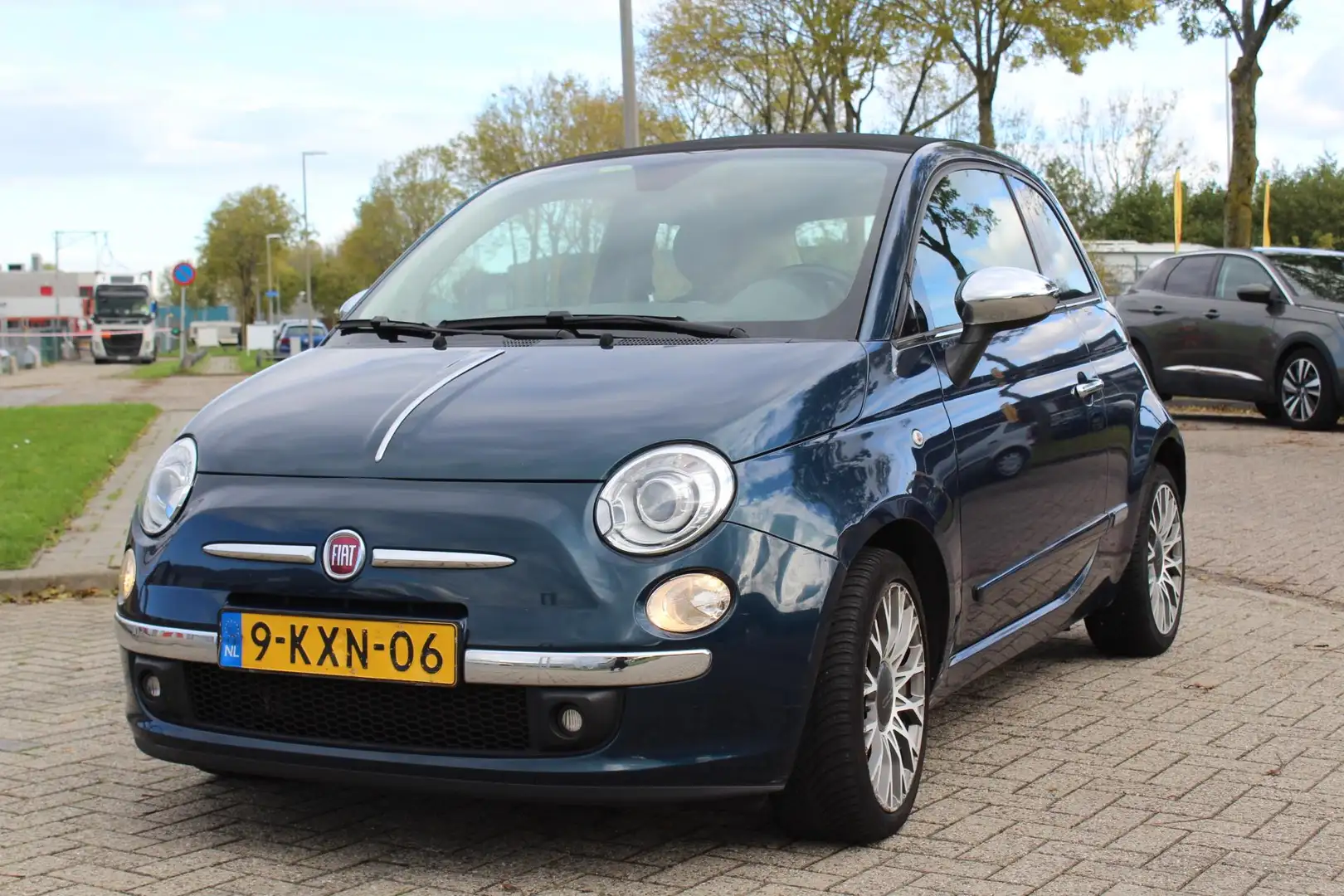 Fiat 500C 0.9 TwinAir Lounge cabrio automaat nap 1e eig. Bleu - 2