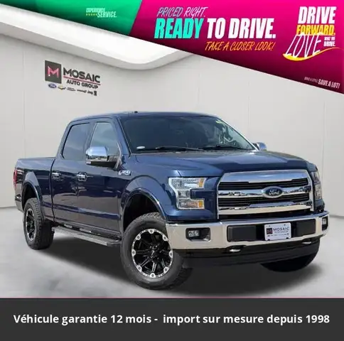 Ford Lariat Ethanol 5.0L SuperCrew 4x4 Tout compris hors homologation 4500e