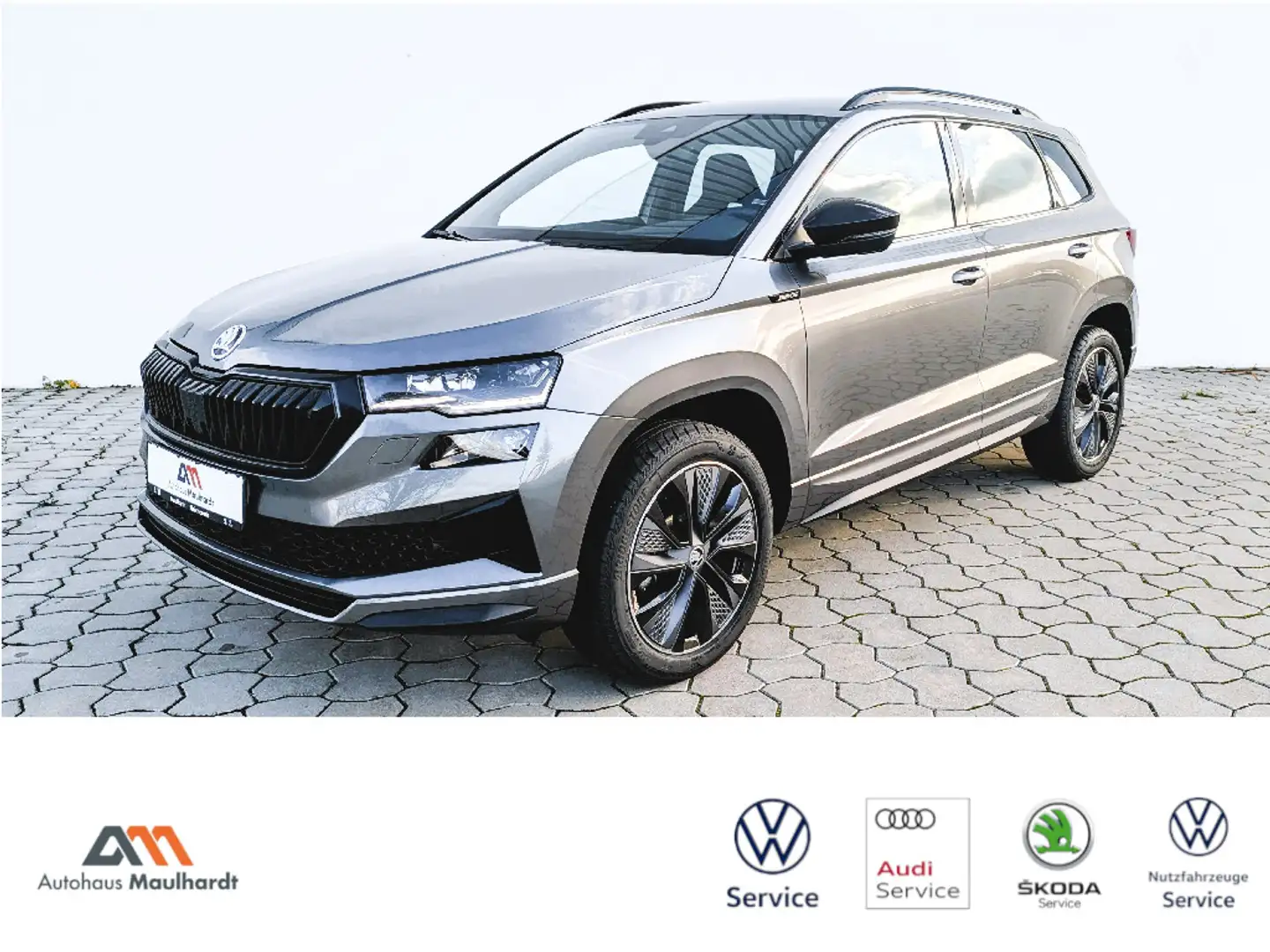 Skoda Karoq Sportline 1.5 TSI,DSG,AHK,Kamera,ACC,Navi,LED Grau - 1