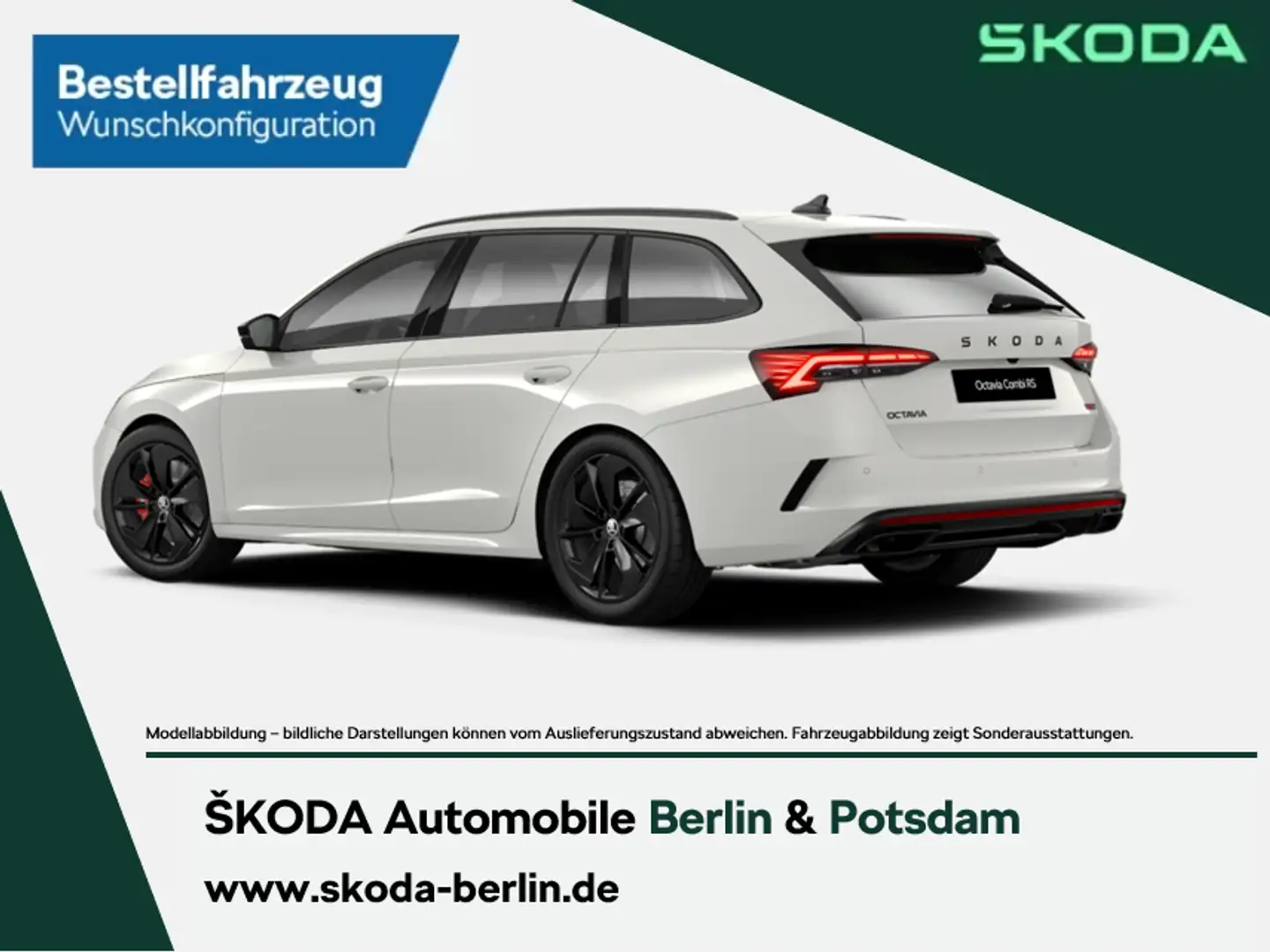 Skoda Octavia Combi RS 2.0 TSI DSG (265 PS) - Ab sofort bestellb Weiß - 2