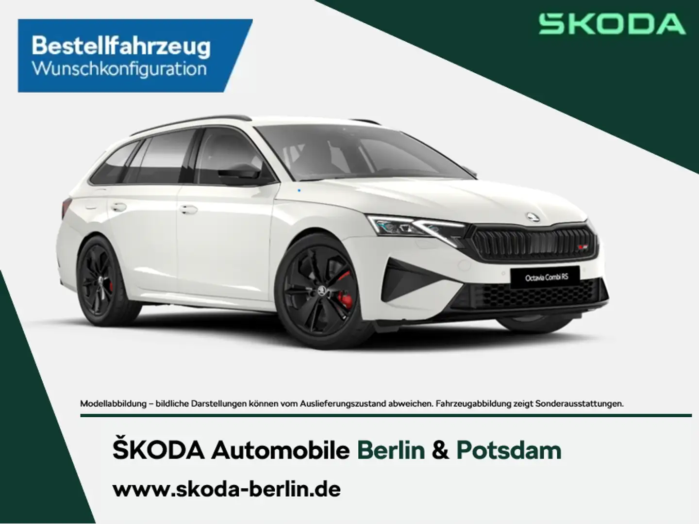 Skoda Octavia Combi RS 2.0 TSI DSG (265 PS) - Ab sofort bestellb Weiß - 1