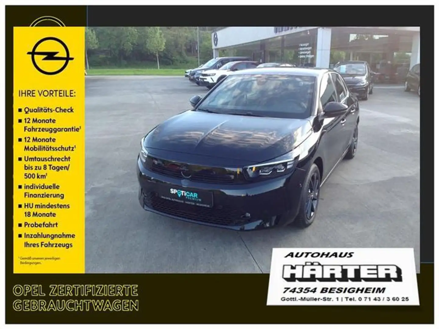 Opel Corsa 1.2 Turbo GS-Line LED-Matrix Kamera PDC V H Sitzhz Noir - 1