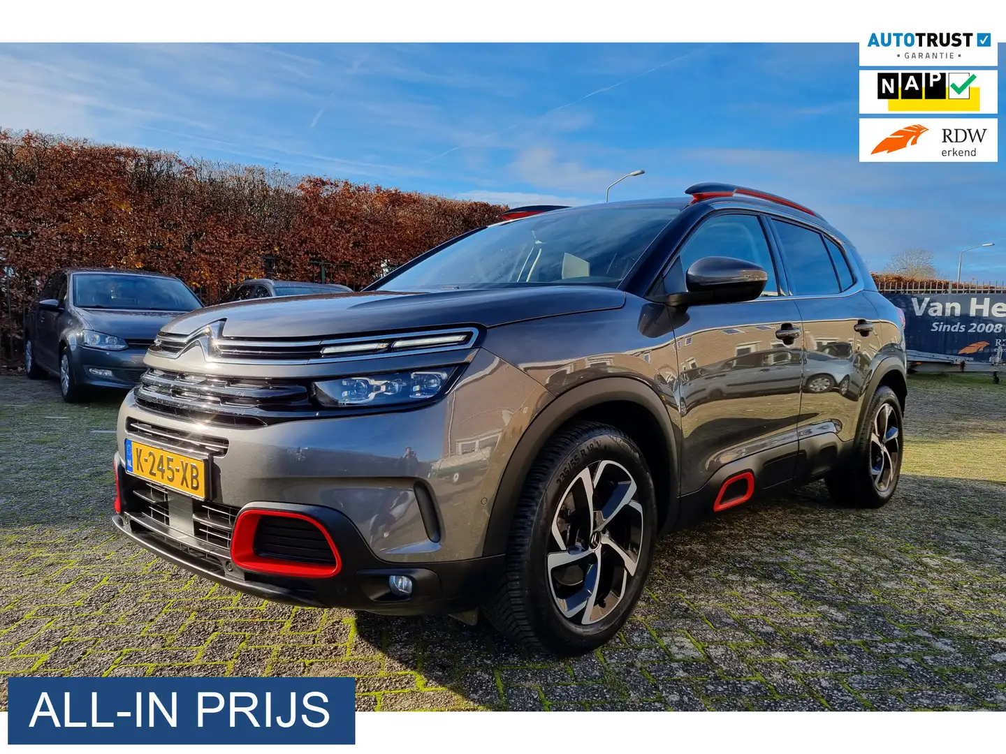Citroen C5 Aircross 1.6 PureTech Feel AUTOMAAT-8 ✅COMPLETE AUTO!! ✅TRE Grijs - 1