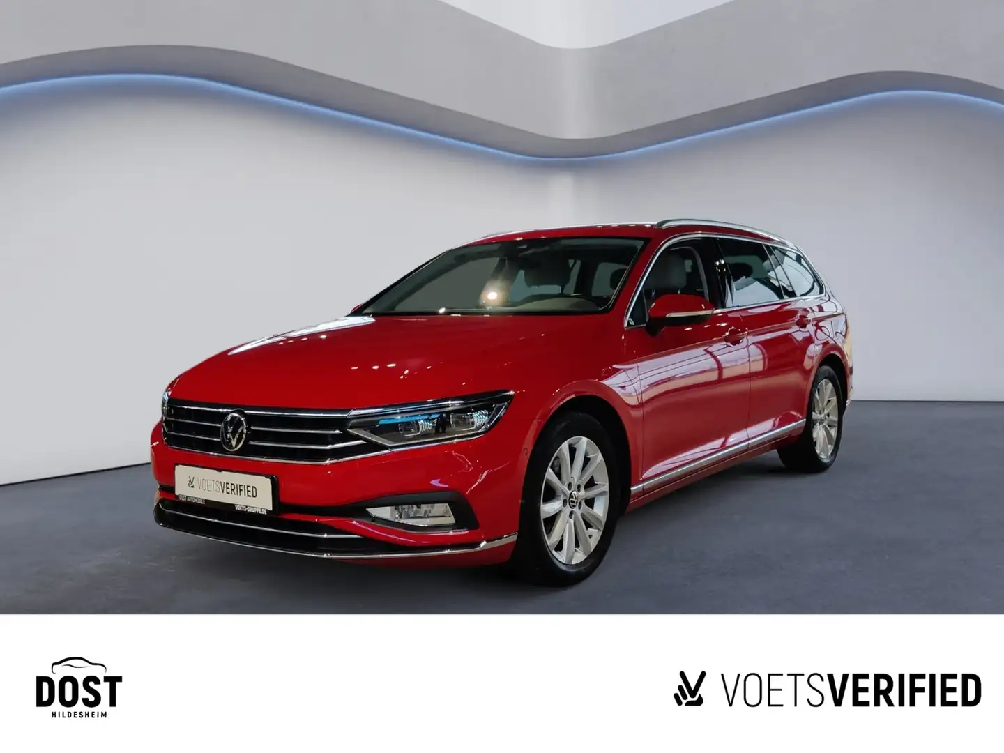 Volkswagen Passat Variant 2.0 TDI Elegance DSG MATRIX+STHZG Rojo - 1