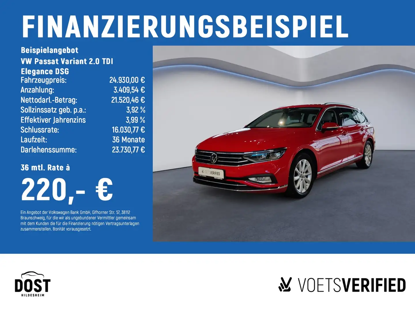 Volkswagen Passat Variant 2.0 TDI Elegance DSG MATRIX+STHZG Rot - 2